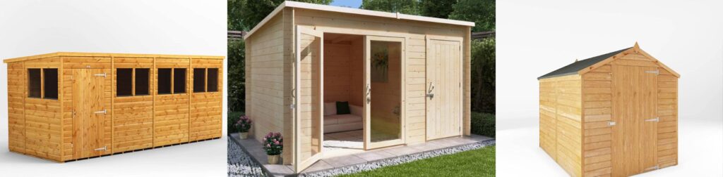 wooden sheds BillyOh Keeper Overlap Wooden Shed With Floor Apex Roof & Felt Included