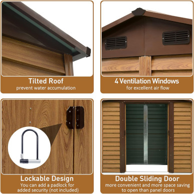 outsunny metal storage sheds for sale